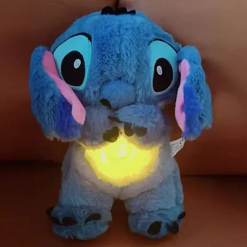 Lilo & Stitch Plush – Soothing Breathing Toy with Light & Music for Toddlers