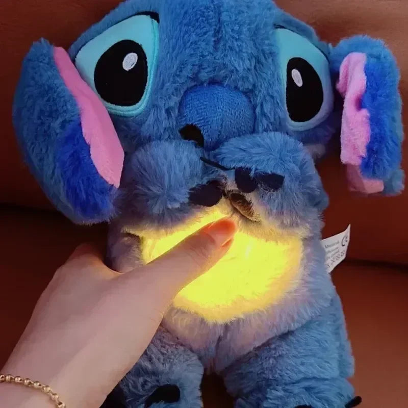 Lilo & Stitch Plush – Soothing Breathing Toy with Light & Music for Toddlers