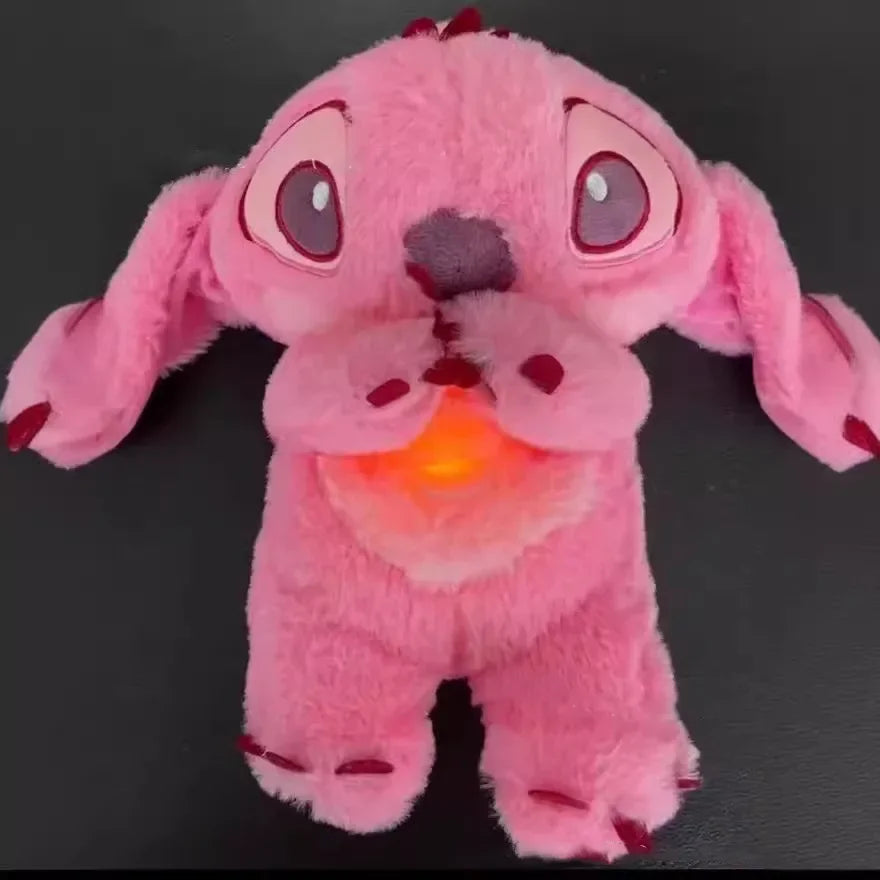 Lilo & Stitch Plush – Soothing Breathing Toy with Light & Music for Toddlers