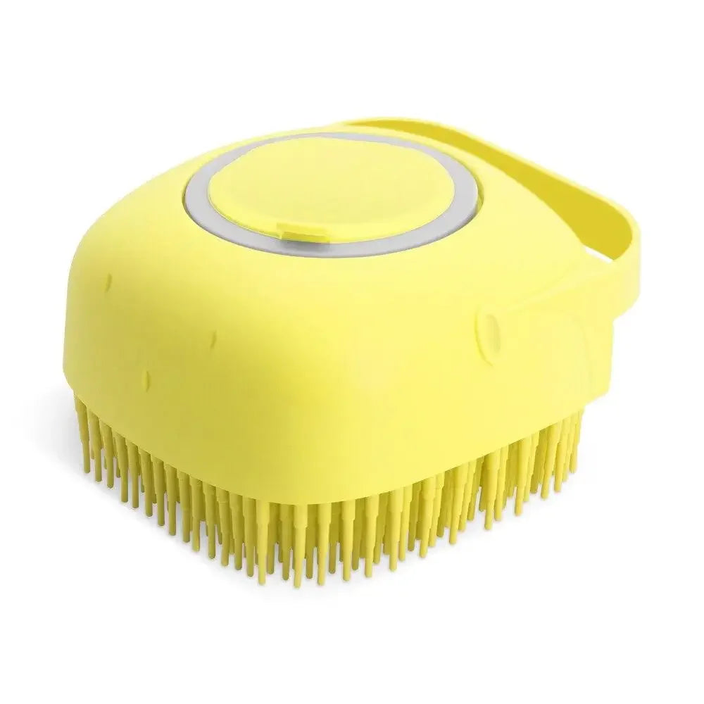 Pet  Shampoo Brush  Grooming Scrubber for Bathing Short Hair Soft Silicone Rubber