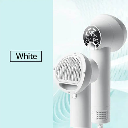 2-in-1 Pet Hair Dryer & Brush – Quiet Dog Grooming Blow Dryer for Cats & Dogs