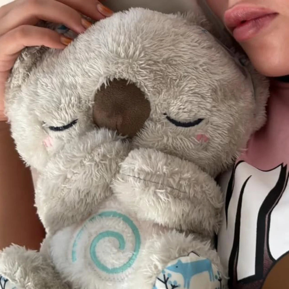  Cute Koala Sleep Buddy Plush Toy – Music, Lights & Breathing | Anxiety Relief for Pets & Kids