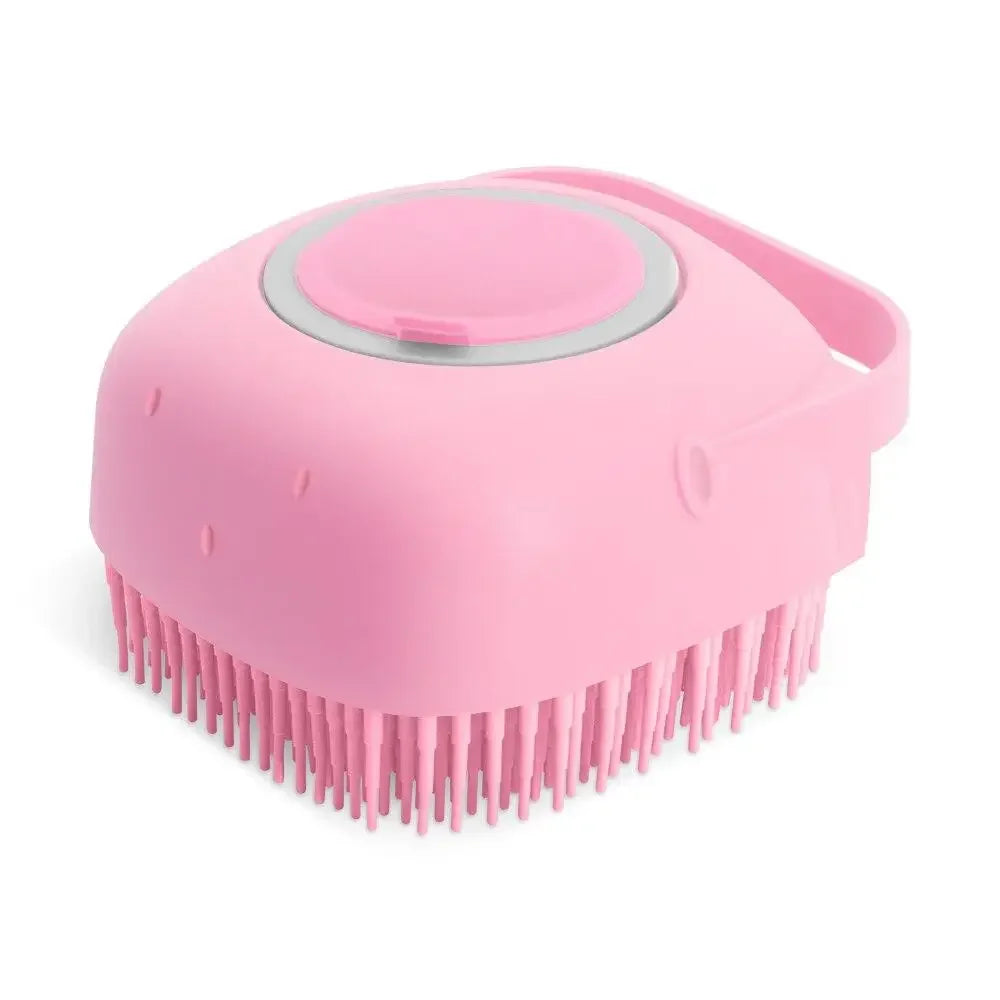 Pet  Shampoo Brush  Grooming Scrubber for Bathing Short Hair Soft Silicone Rubber