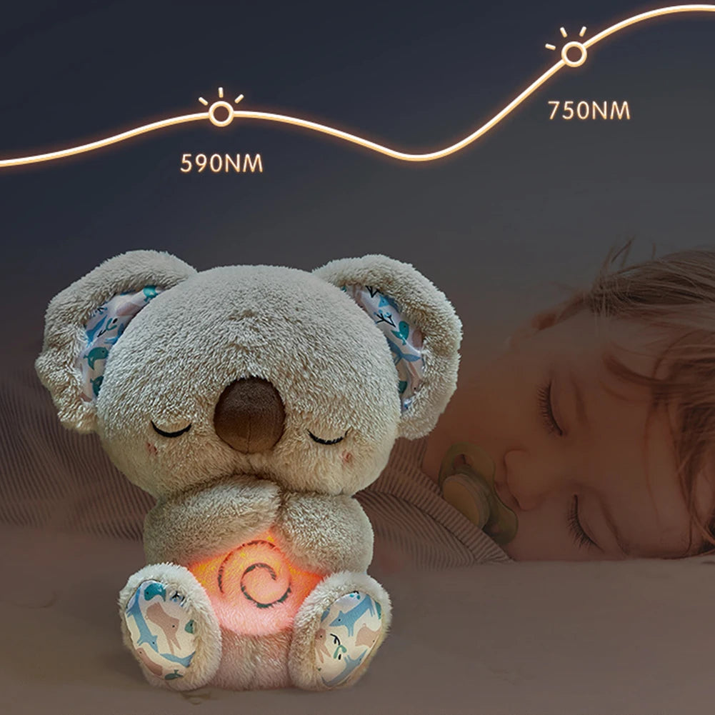  Cute Koala Sleep Buddy Plush Toy – Music, Lights & Breathing | Anxiety Relief for Pets & Kids